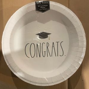 Rae Dunn congrats graduation party plates new in package.